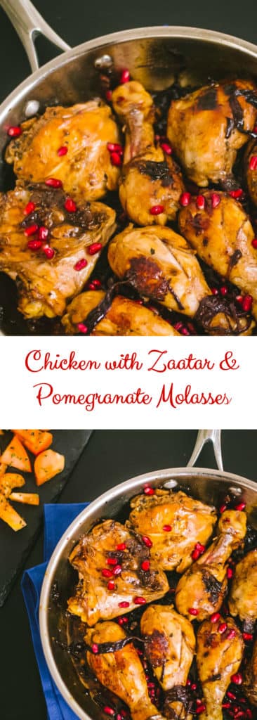 Mediterranean Chicken with pomegranate molasses and zaatar