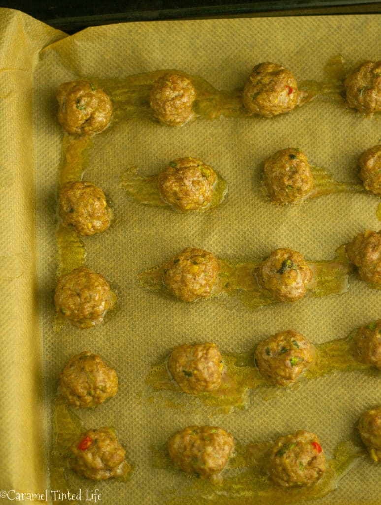 Koftas being baked