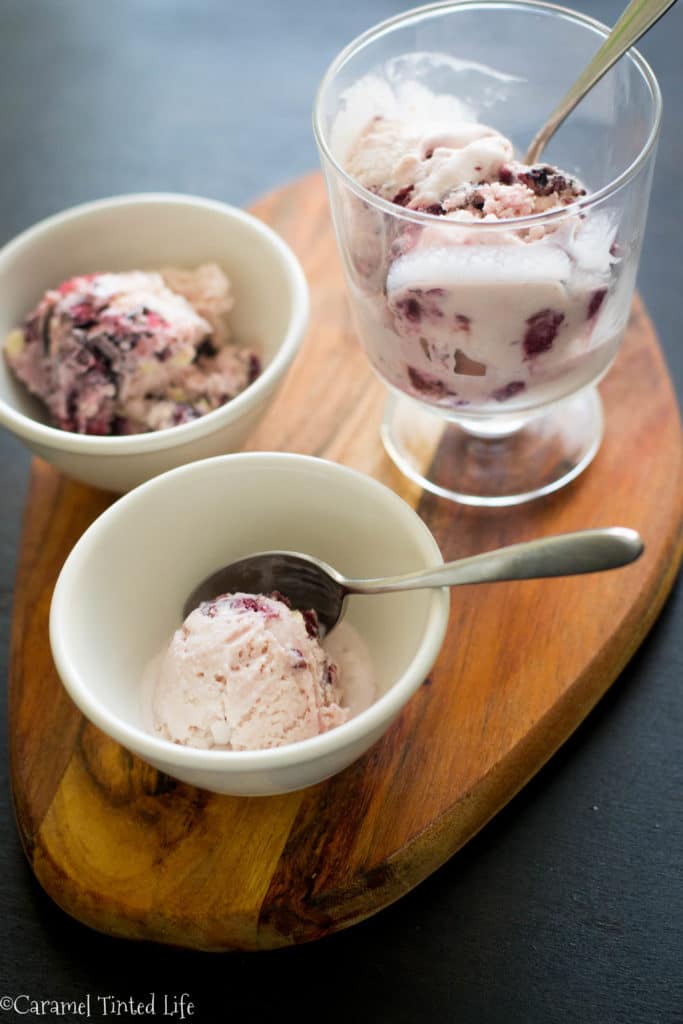 cherry and white chocolate ice cream