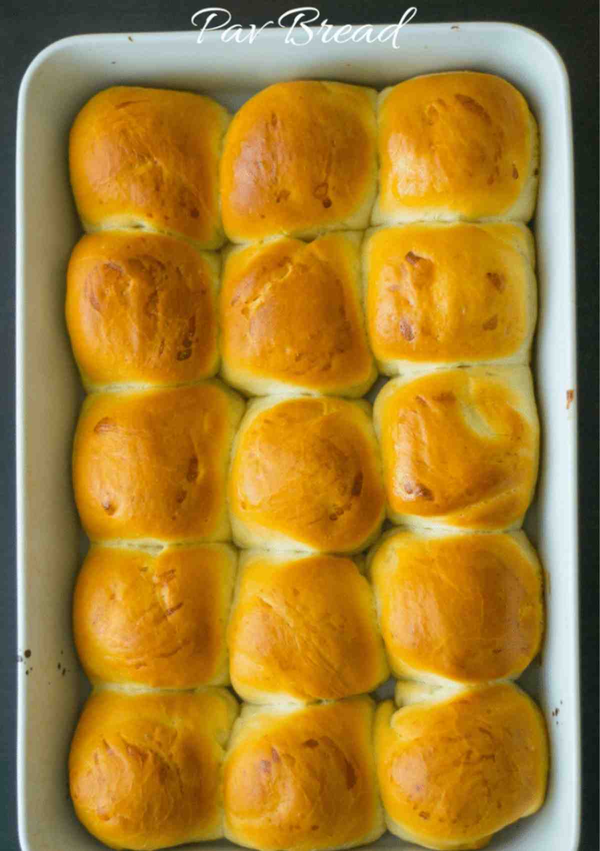 Freshly baked pav bread 