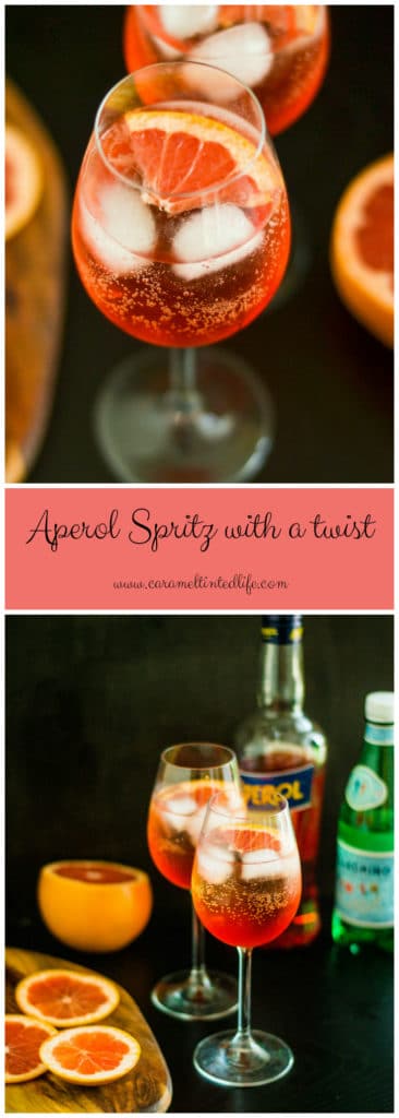 Aperol Spritz with lime and cava