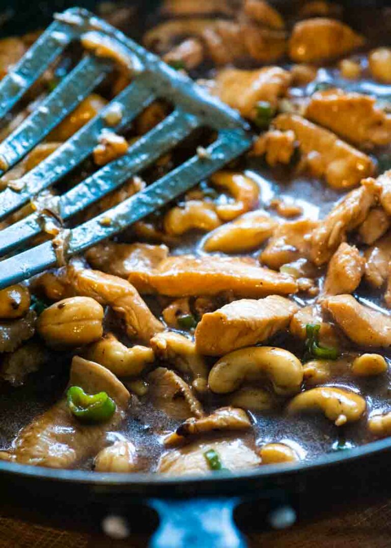 Easy Cashew Chicken with Jasmine rice