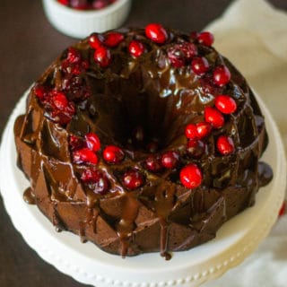 Chocolate Cranberry Bundt Cake