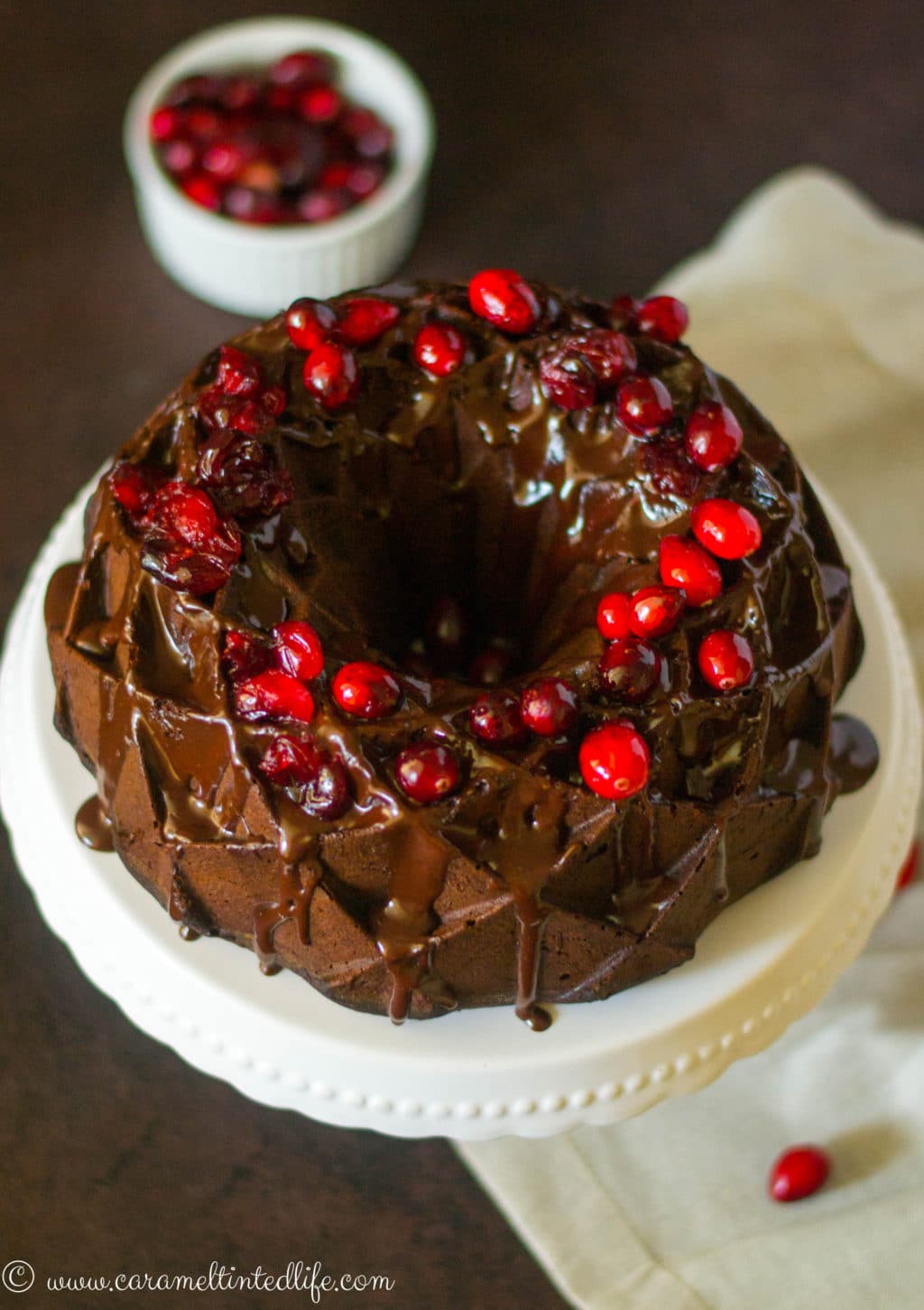 Cranberry White Chocolate Bundt Cake - Nordic Ware
