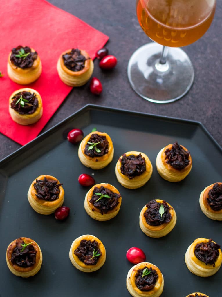 Bacon cranberry jam Christmas appetizer