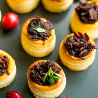 Bacon cranberry jam Christmas appetizer