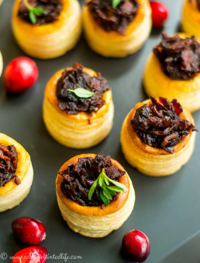 Bacon cranberry jam Christmas appetizer