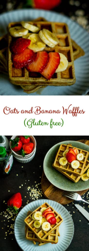 Gluten free Oats and Banana Waffles