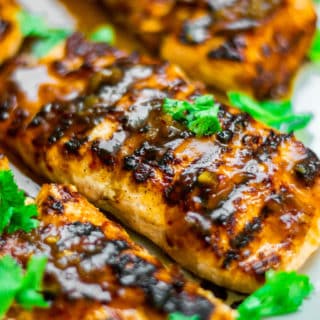 Tamarind Honey Glazed Salmon