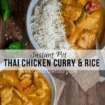 Instant Pot Thai Chicken Curry and Rice