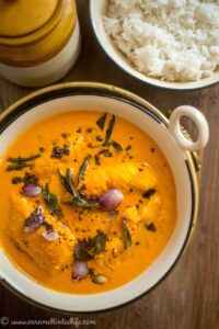 South Indian Fish Curry with rice