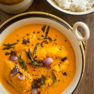 South Indian Fish Curry with rice