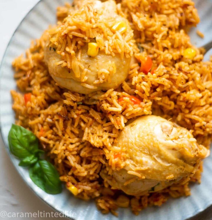 Instant Pot Chicken and Rice - 30 minutes only! - Caramel Tinted Life