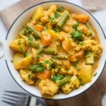 Vegan Korma Curry on a plate