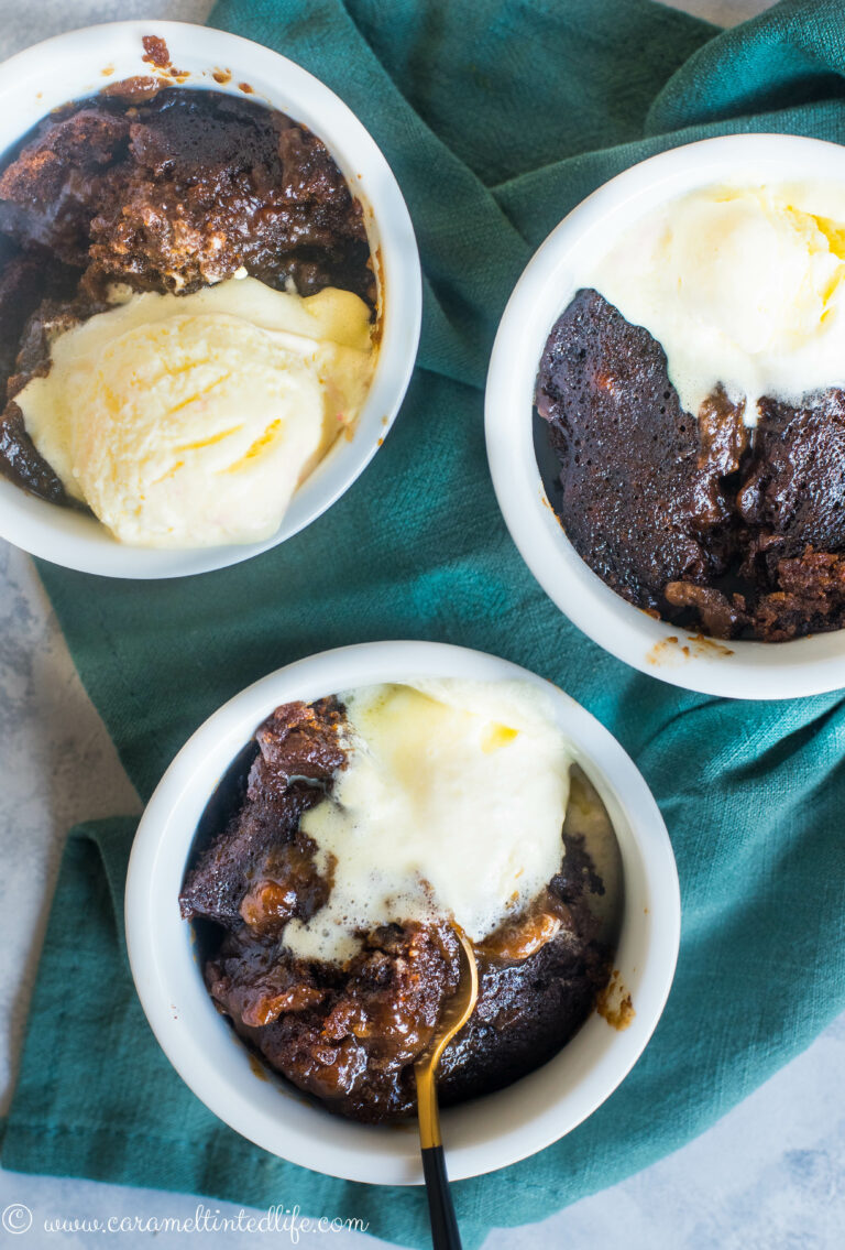 Instant Pot Gingerbread Pudding Cake - Caramel Tinted Life