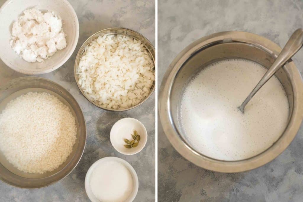 Appam ingredients and batter