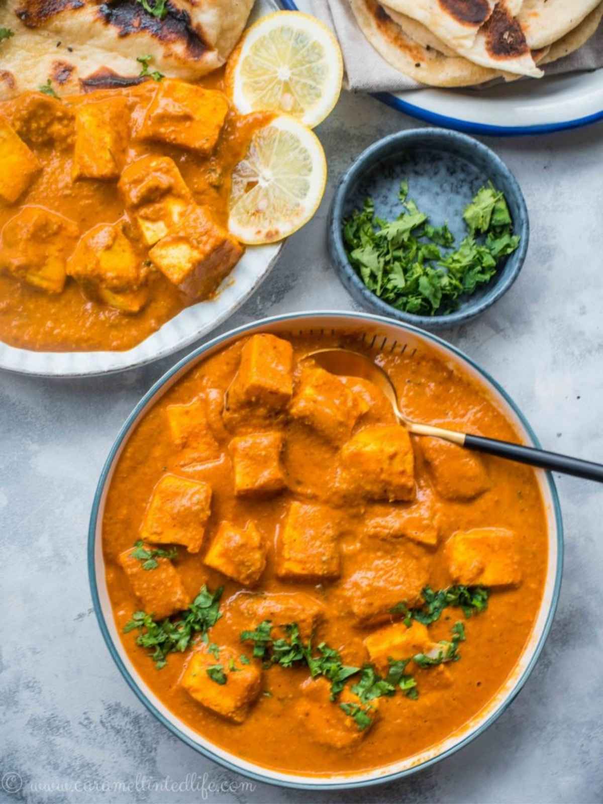 Paneer tikka in a bowl