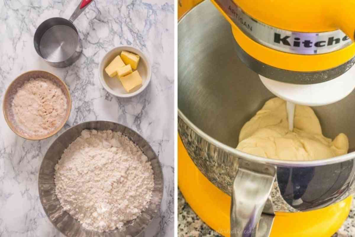 Ingredients for making pav bread