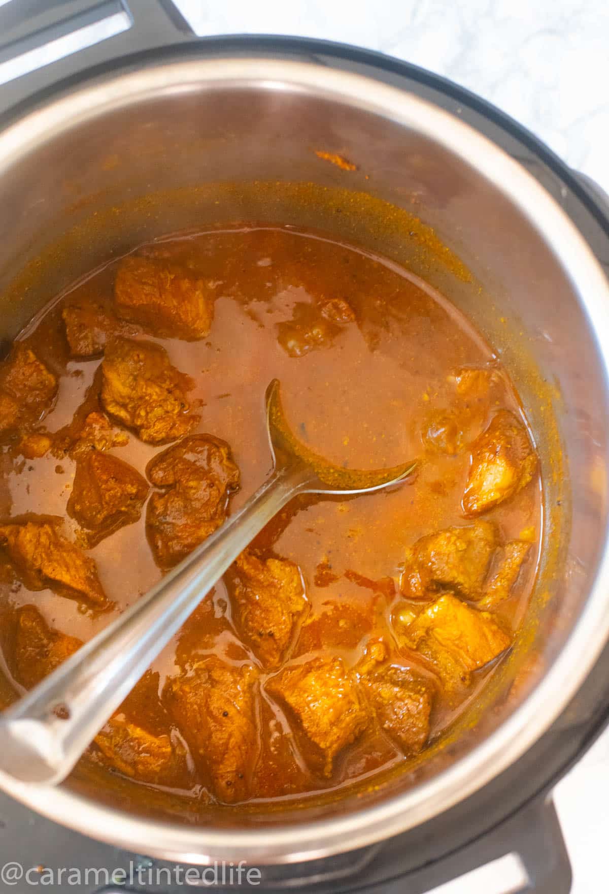 Pork vindaloo in an Instant Pot