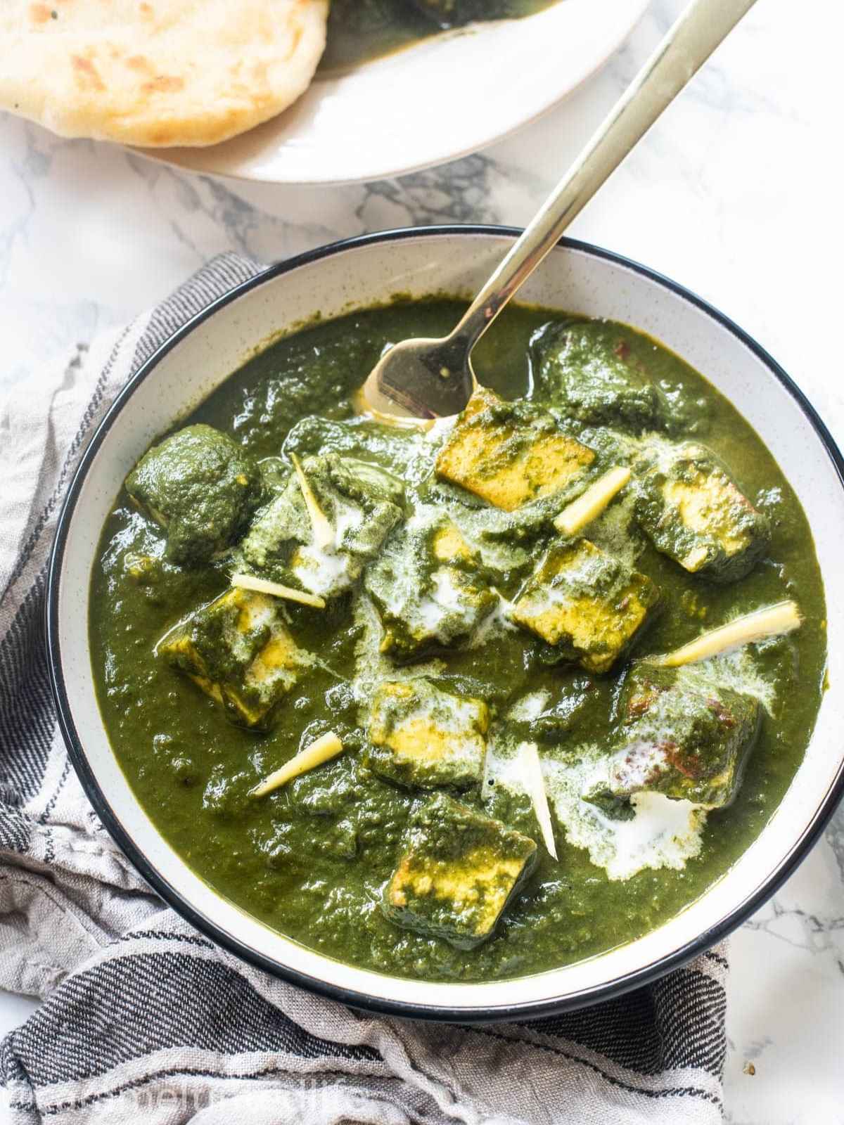 Saag Paneer - Instant Pot Recipe | Caramel Tinted Life