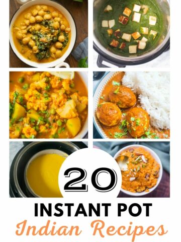 A collage of Instant Pot Indian Recipes