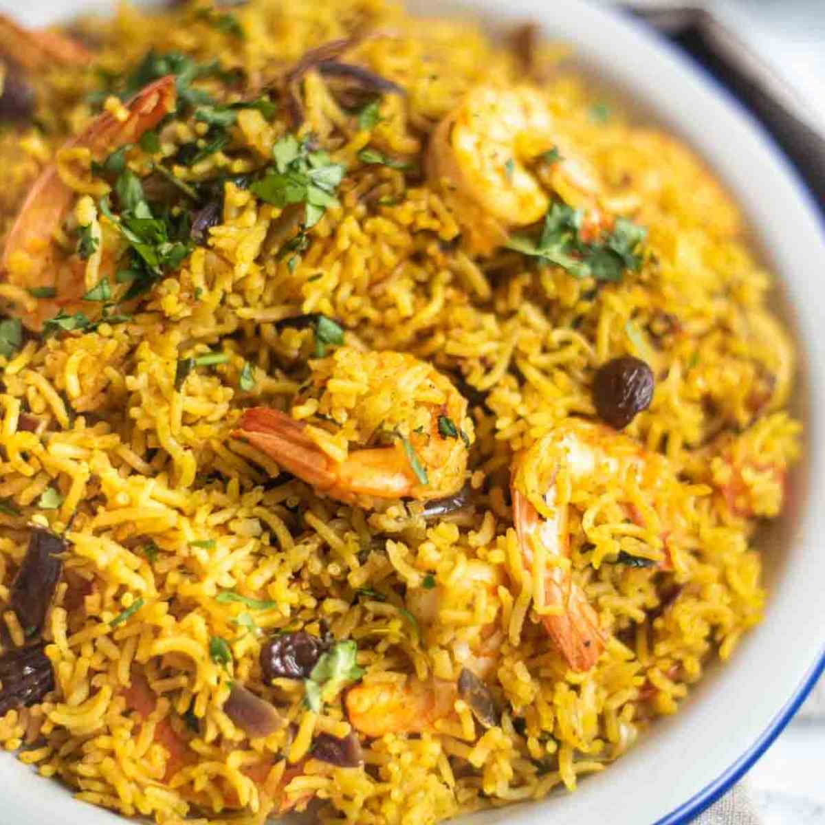 Instant Pot Shrimp Biryani Caramel Tinted Life   Shrimp Biryani 1 