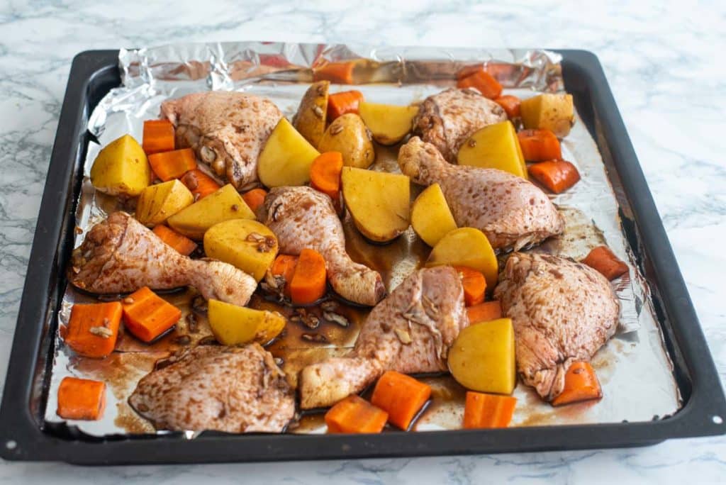 Honey Garlic Chicken Thighs: Sheet Pan Dinner - The Recipe Rebel