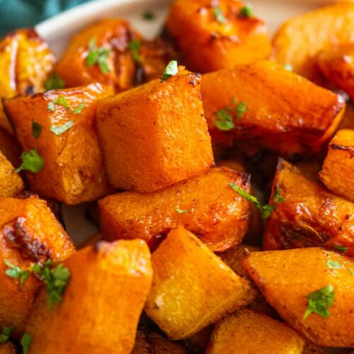 Air Fryer Butternut Squash - Caramel Tinted Life