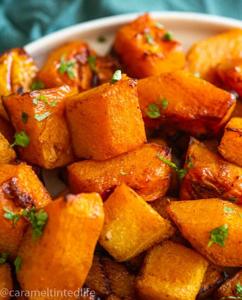 Air Fryer Butternut Squash - Caramel Tinted Life