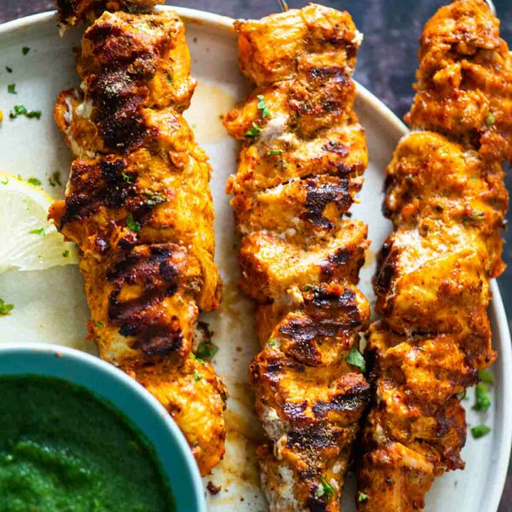 Tandoori Chicken Tikka (Oven Or Stovetop Or Grill) - Caramel Tinted Life