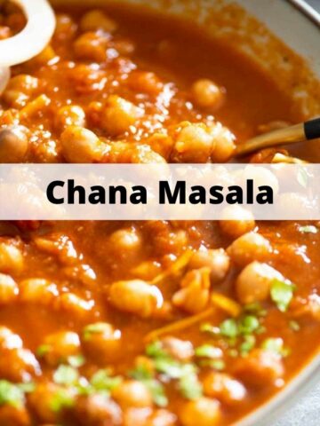 bowl of chana masala