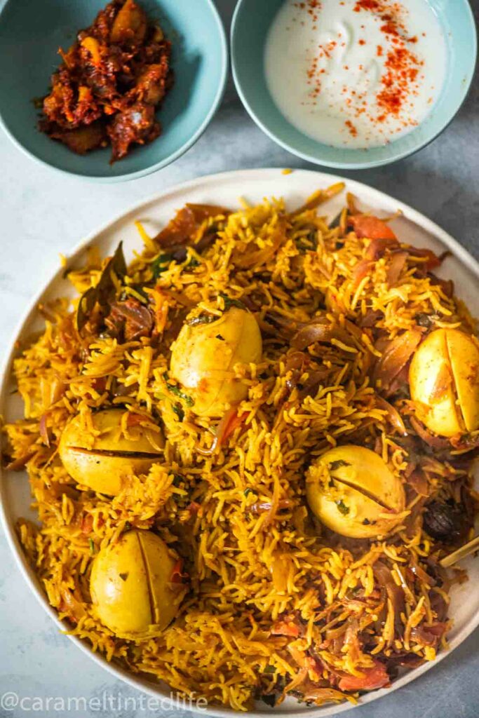 Egg Biryani Instructions for Instant Pot Biryani (pressure cooker