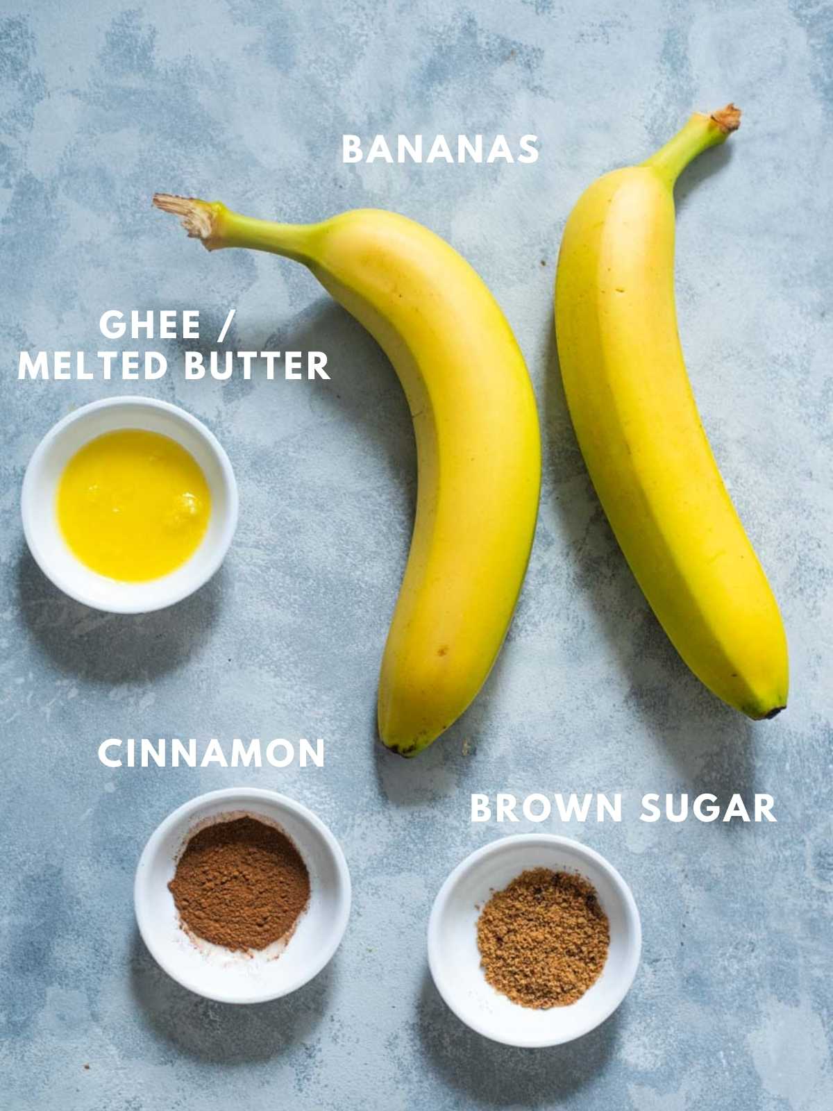 ingredients used to make air fryer bananas