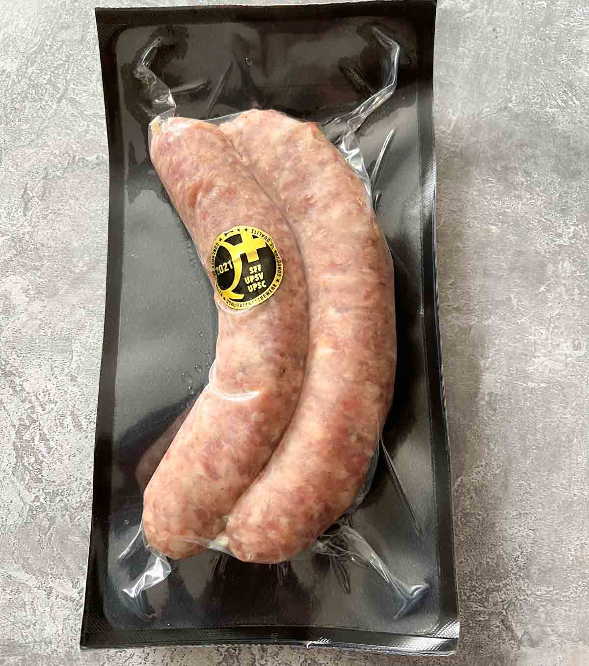 sausages in a pack
