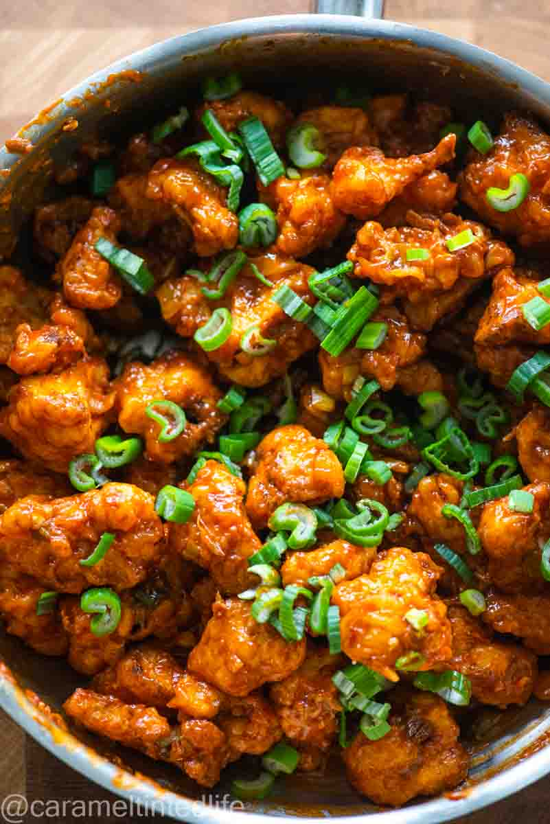 gobi manchurian in a pan